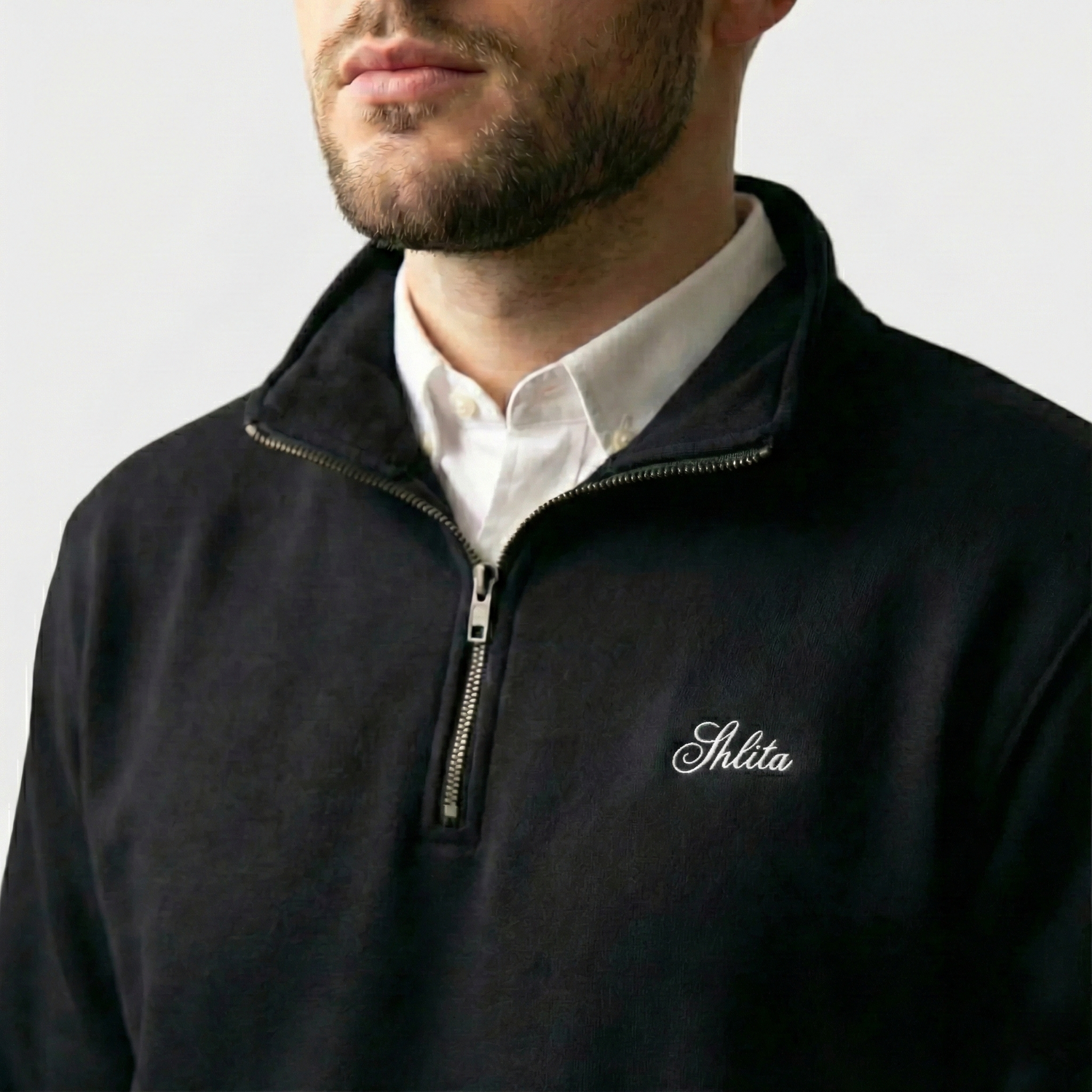 Shlita™ Script Quarter Zip