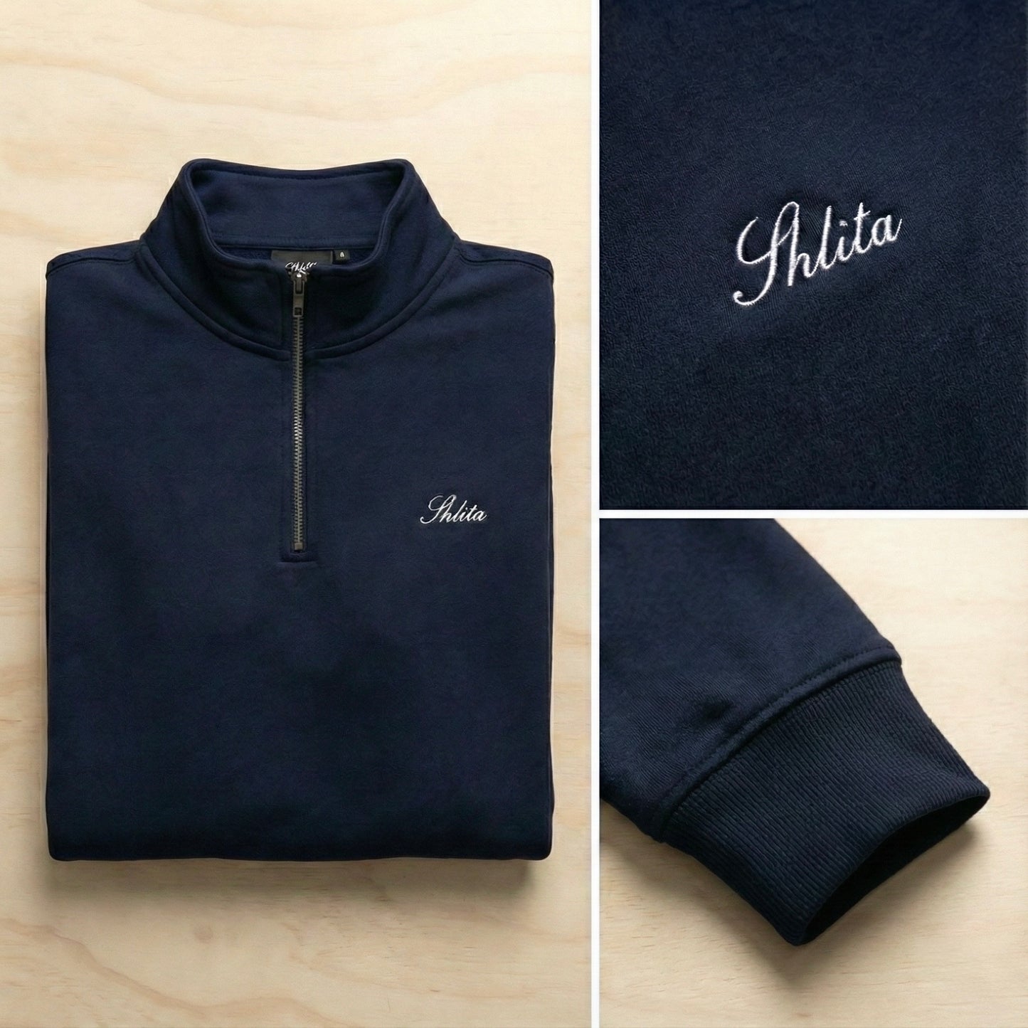 Shlita "Script" Quarter-Zip - Made in USA
