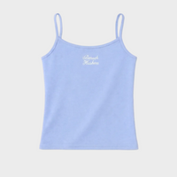 Light blue tank top with 'Baruch Hashem' text on a white background