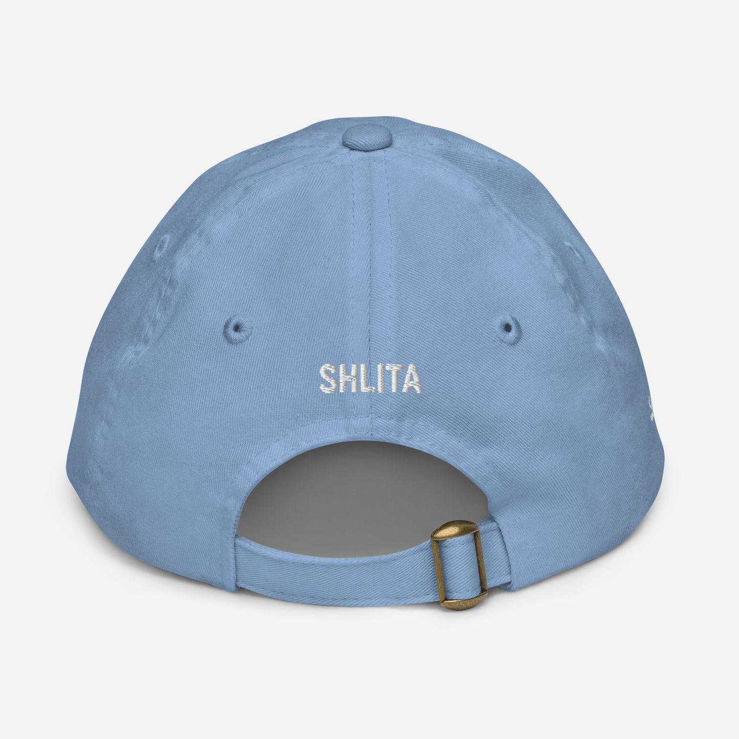 baby blue cap kids israel back
