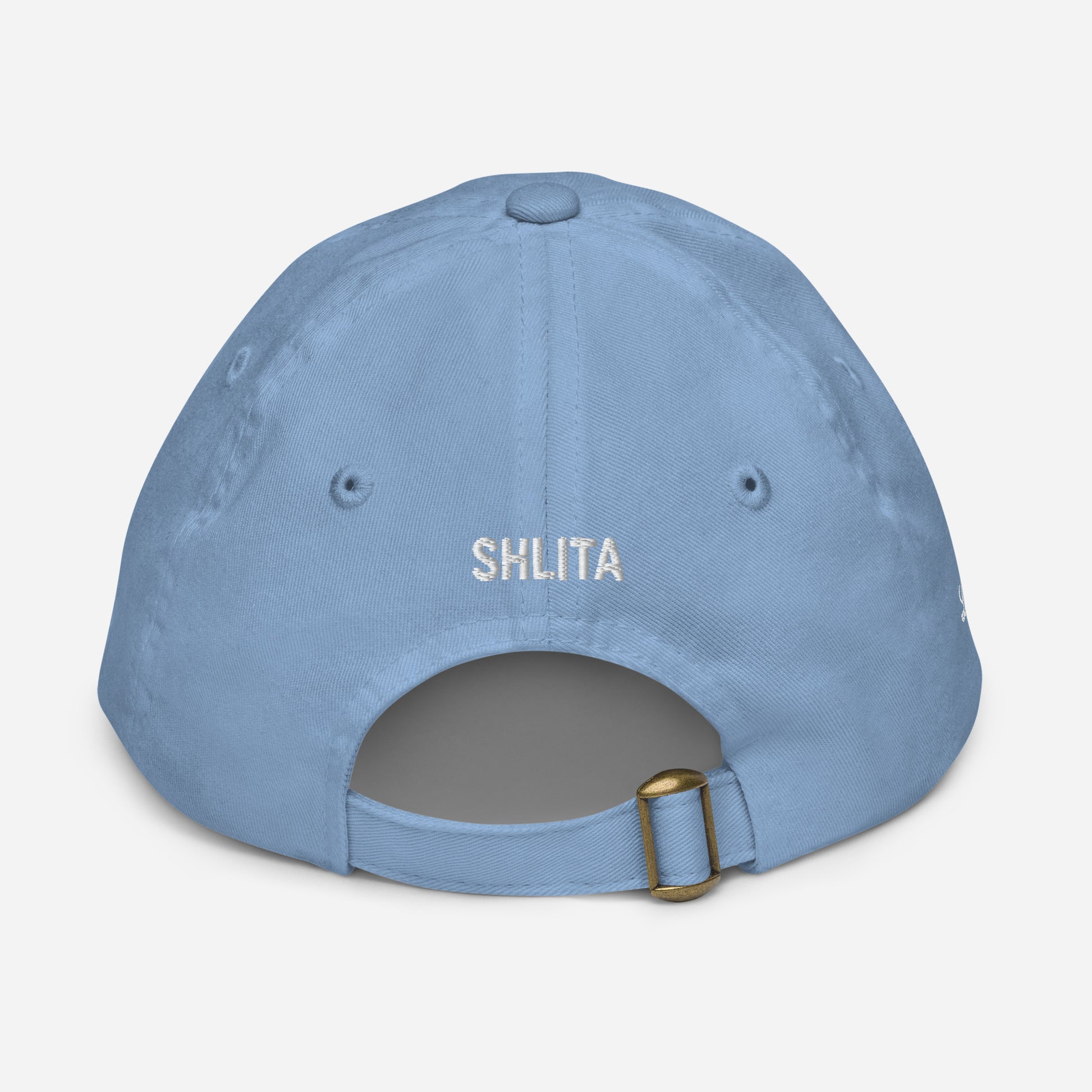 baby blue cap kids israel back