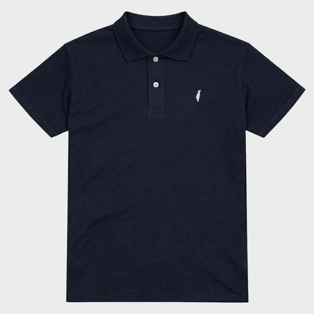 navy israel polo