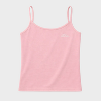 Pink tank top with 'Shlita' text on a white background
