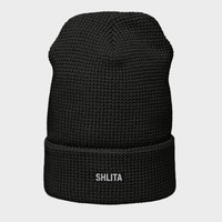 shlita box logo waffle beanie