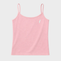 Pink tank top with an Israel logo on a white background