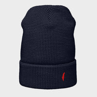 waffle beanie navy red israel